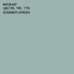 #9CB4AF - Summer Green Color Image